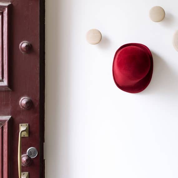 hat in hallway